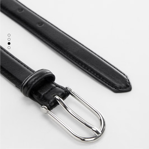 MNG Mango Buckle Skinny Belt NWOT - Picture 7 of 9